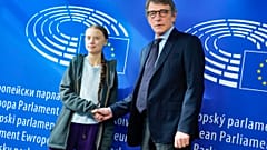 David SASSOLI, EP President meets with Greta THUNBERG, Swedish environmental activist