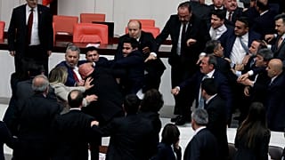 Turkey Parliament Brawl