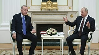 Türkiye Cumhurbaşkanı Recep Tayyip Erdoğan ve Rusya Devlet Başkanı Vladimir Putin, Moskova'da bir araya geldi