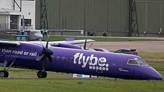 Bruchlandung einer Flybe-Maschine in Belfast 2017.
