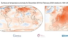 Wärmster Winter in Europa seit Beginn der Aufzeichnungen