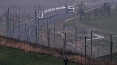 Der entgleiste Hochgeschwindigkeitszug