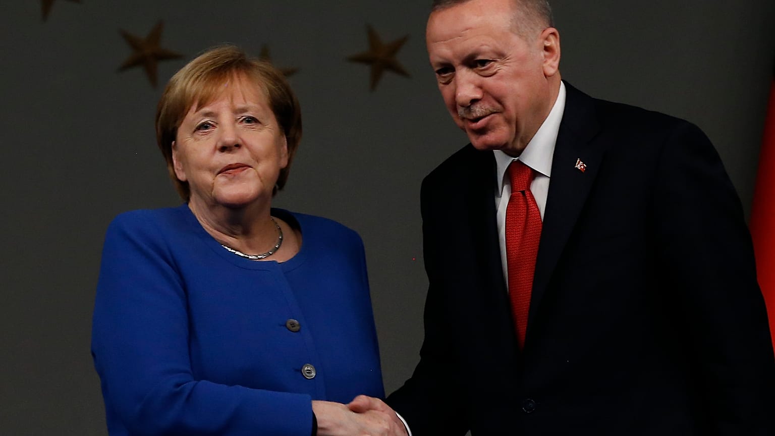 Angela Merkel,Recep Tayyip Erdogan,Chancellor of Germany visits Turkey