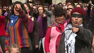 'Un violador en tu camino', himno feminista mundial que suena en Madrid