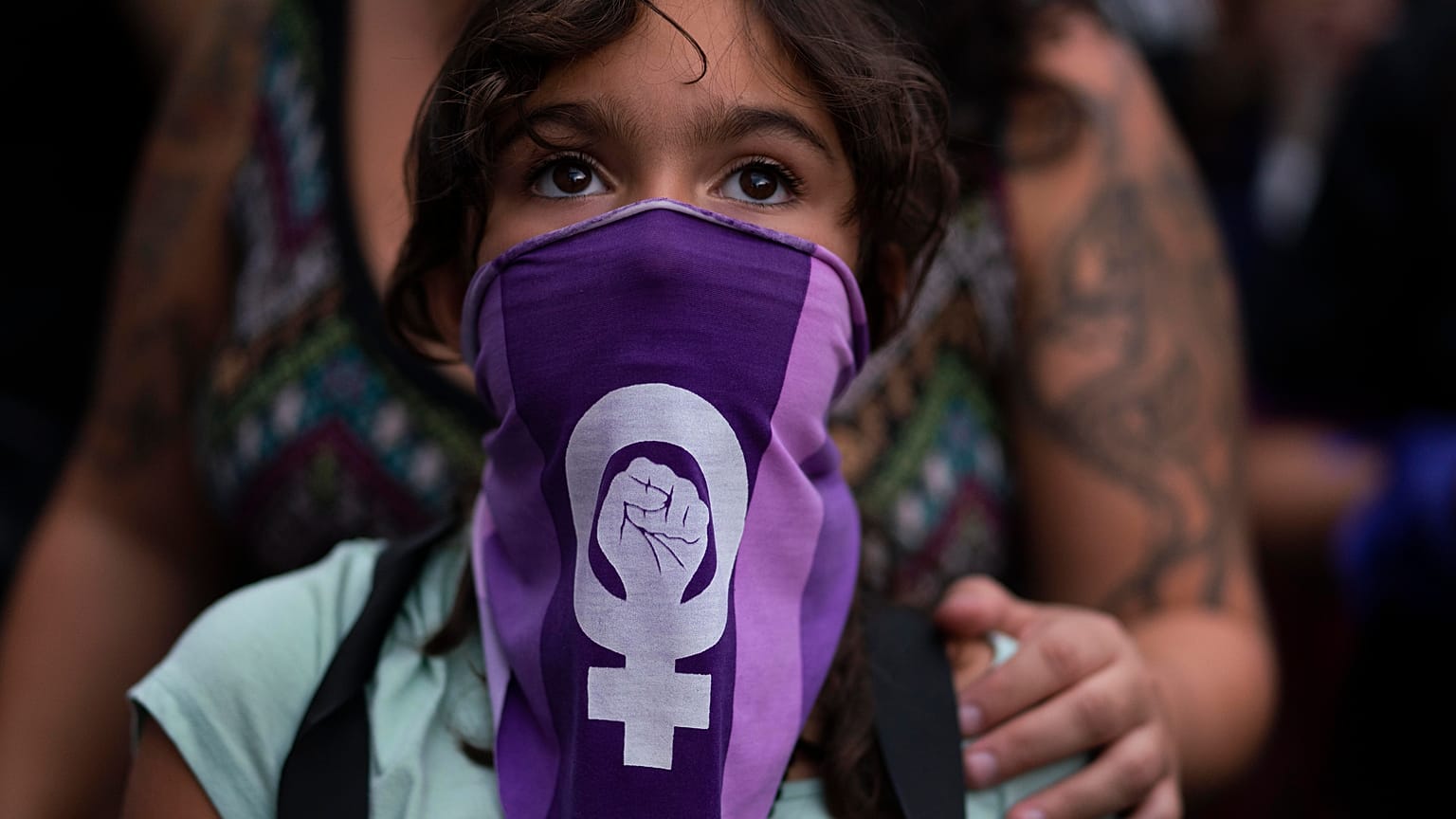 Manifestation pour le droit des femmes à Montevideo en Uruguay