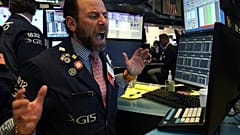 Händler an der Wallstreet reagiert auf Kurseinbrüche