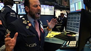Händler an der Wallstreet reagiert auf Kurseinbrüche