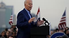 Joe Biden had been speaking during a campaign appearance in Kansas City on Saturday.