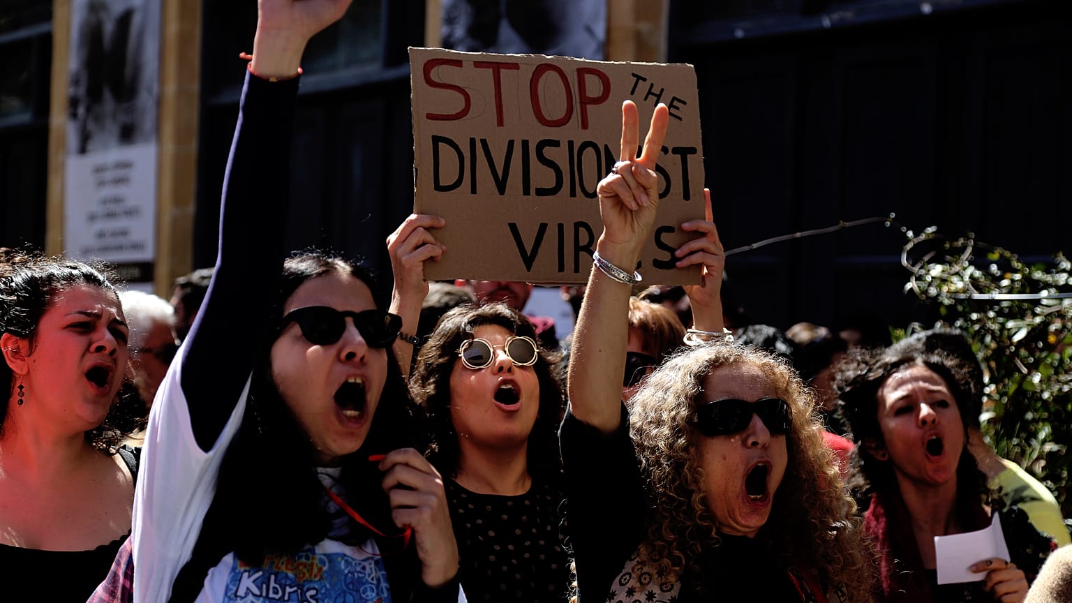 Cyprus Virus Protest