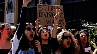 Cyprus Virus Protest