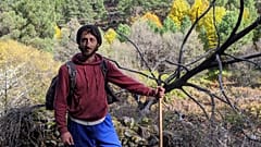 Álvaro García Río-Miranda, 30 ans, était éleveur de chèvres dans la Sierra de Gata lors de l'incendie de 2015
