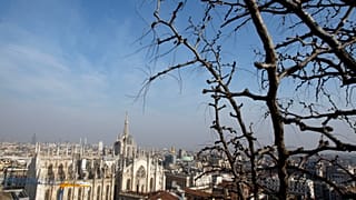 A view of the Duomo gothic cathedral in Milan, Italy, Wednesday, Jan.27, 2010. (AP Photo/Luca Bruno)
