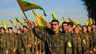 صورة من عرض نظمه حزب الله في جنوب لبنان في 2016