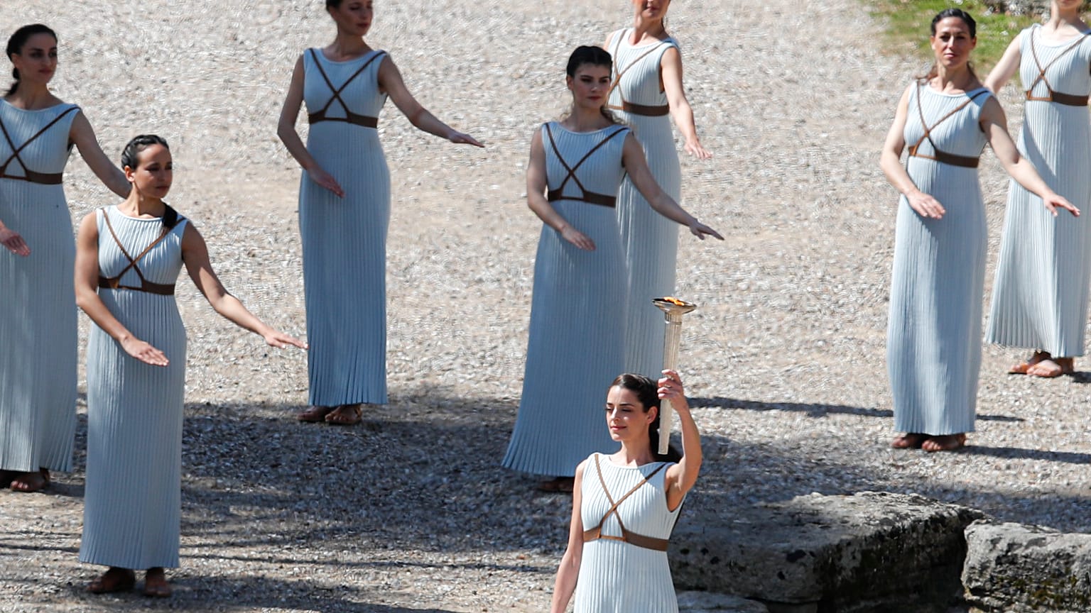 Greece Olympics Tokyo Flame Lighting