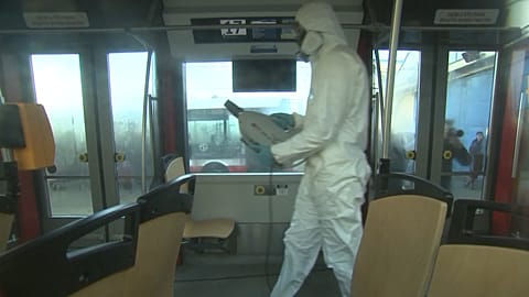 Coronavirus: Mit Nanotechnologie in Bakterienschleuder Straßenbahn