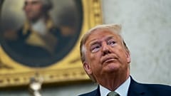 President Donald Trump speaks during a meeting with Irish Prime Minister Leo Varadkar in the Oval Office of the White House, Thursday, March 12, 2020, in Washington