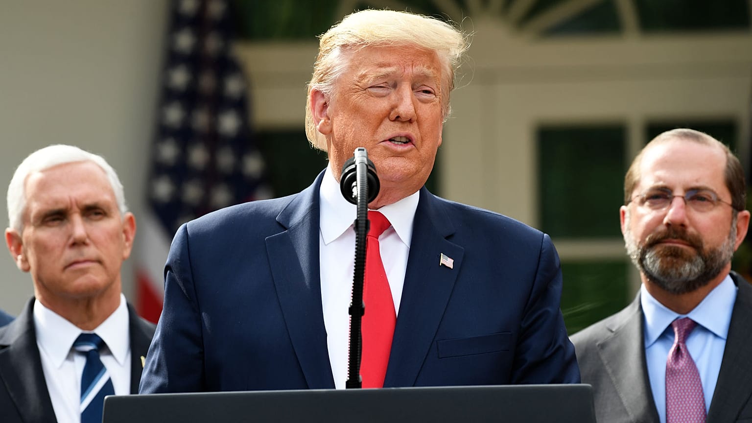 Le président des Etats-Unis à la Maison Blanche, le 13 mars 2020.