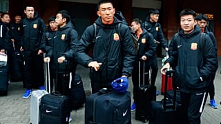 Players from Chinese Super League team Wuhan Zall