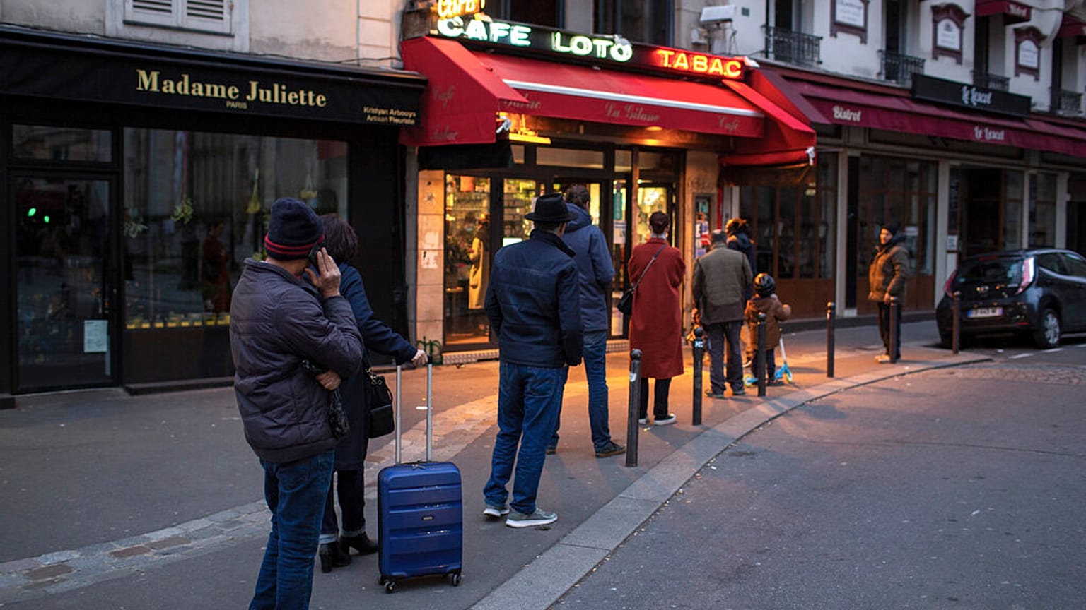 Social distancing in full flow in France