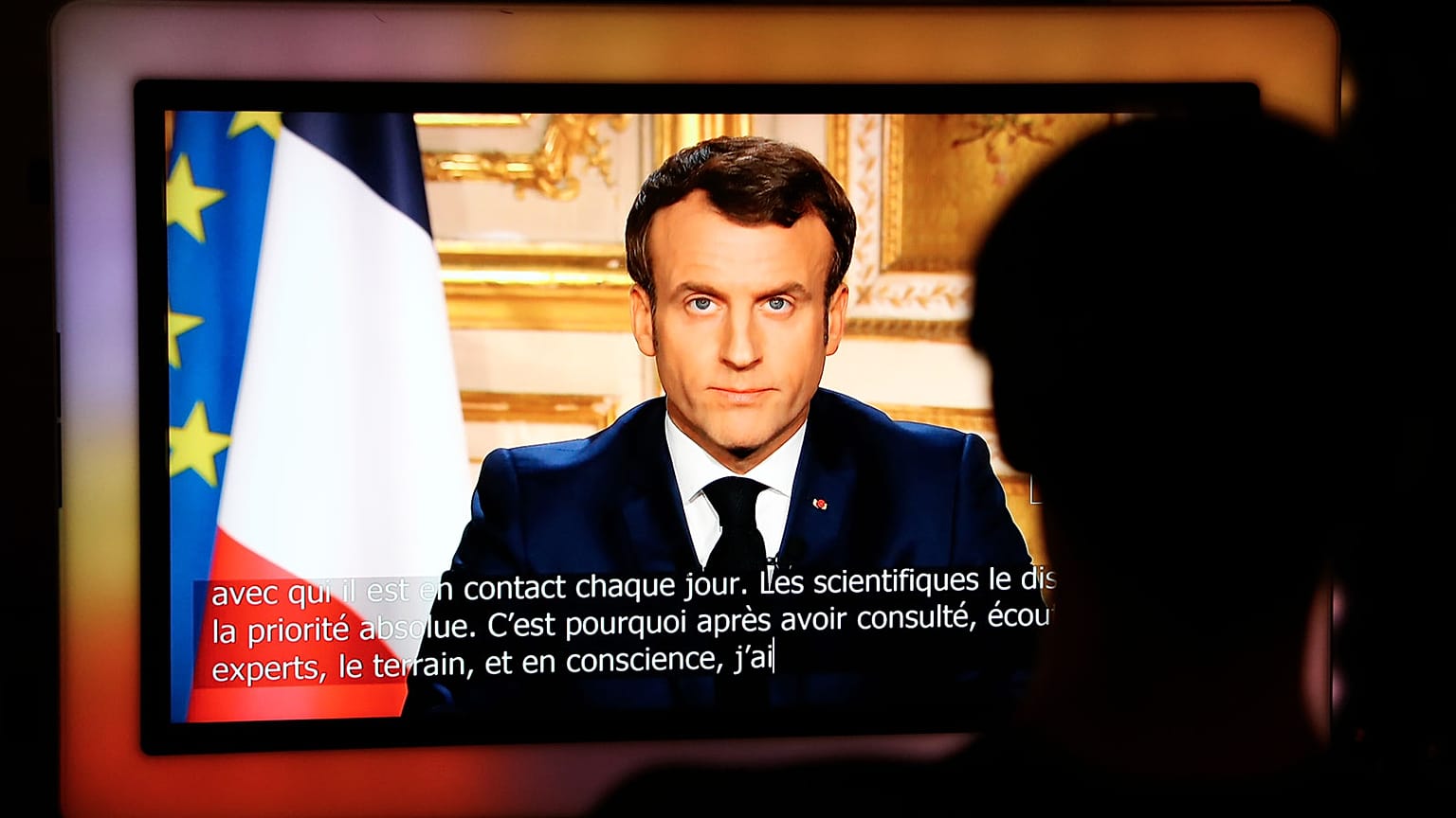 Allocution du président français, Emmanuel Macron, le 16 mars 2020.