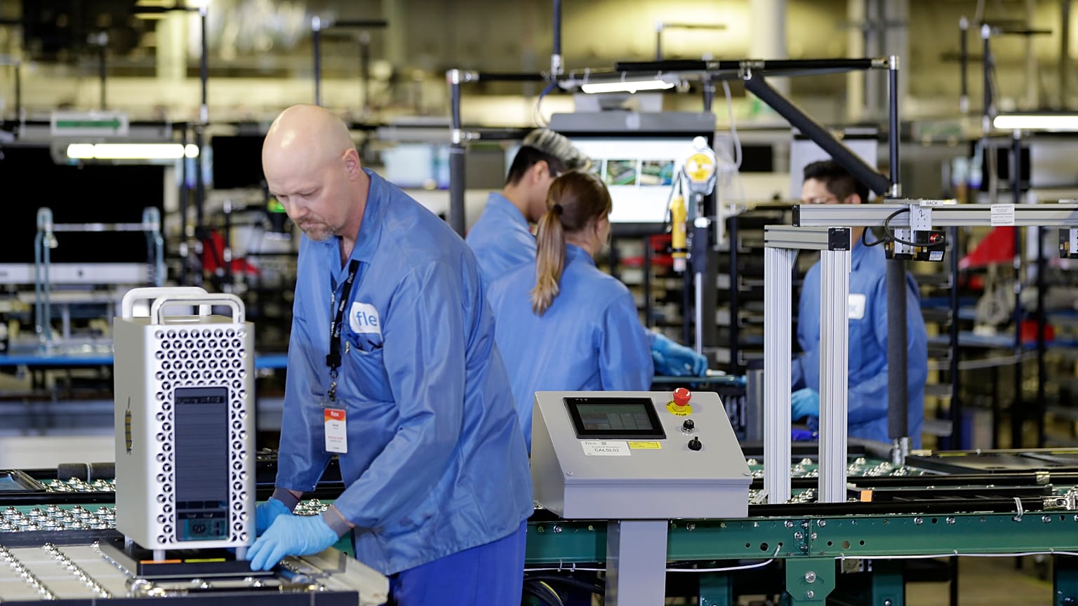 Beschäftigte in einem Apple-Werk in Austin (Texas)