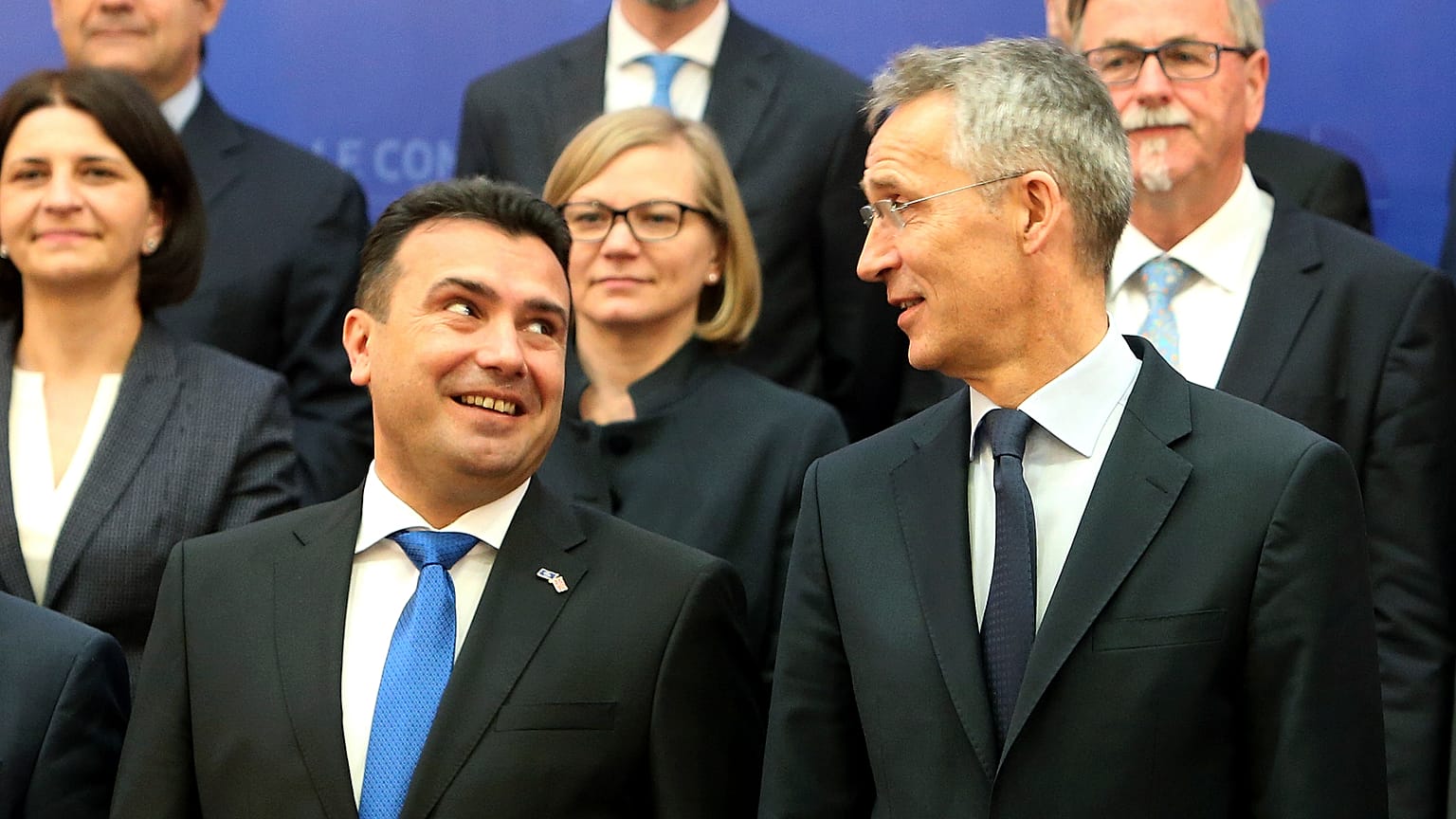 NATO Genel Sekreteri Jens Stoltenberg ve Kuzey Makedonya Başbakanı Zoran Zaev