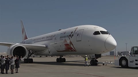 Coronavirus fears leave Olympic torch plane virtually empty