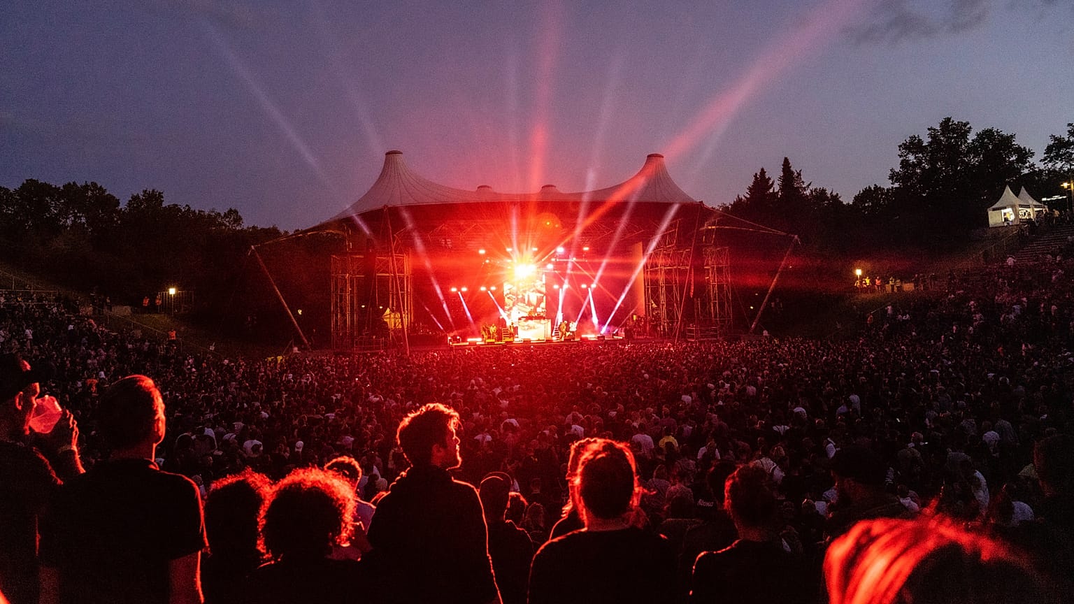 Live performance at a music festival