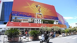 This May 13, 2019 file photo shows a view of the Palais des festivals during the 72nd international film festival, Cannes, southern France.