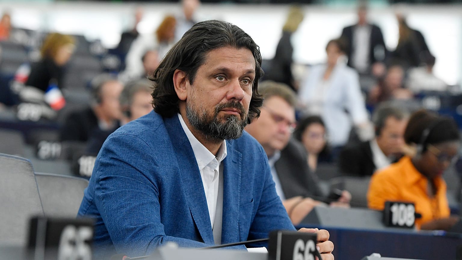 Deutsch Tamás, a FIDESZ-KDNP képviselője az Európai Parlament (EP) plenáris ülésén Strasbourgban 2019. július 16-án.