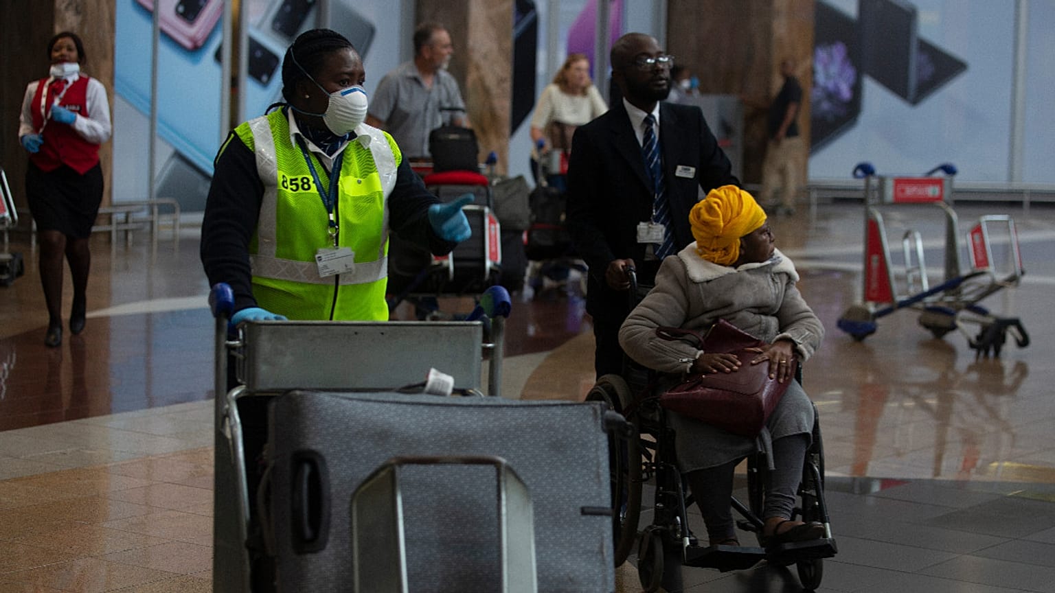 Aeroporto internacional O.R. Tambo , em Joanesburgo, África do Sul