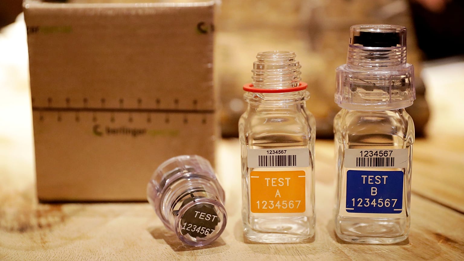 Olympics Doping Sample Bottles