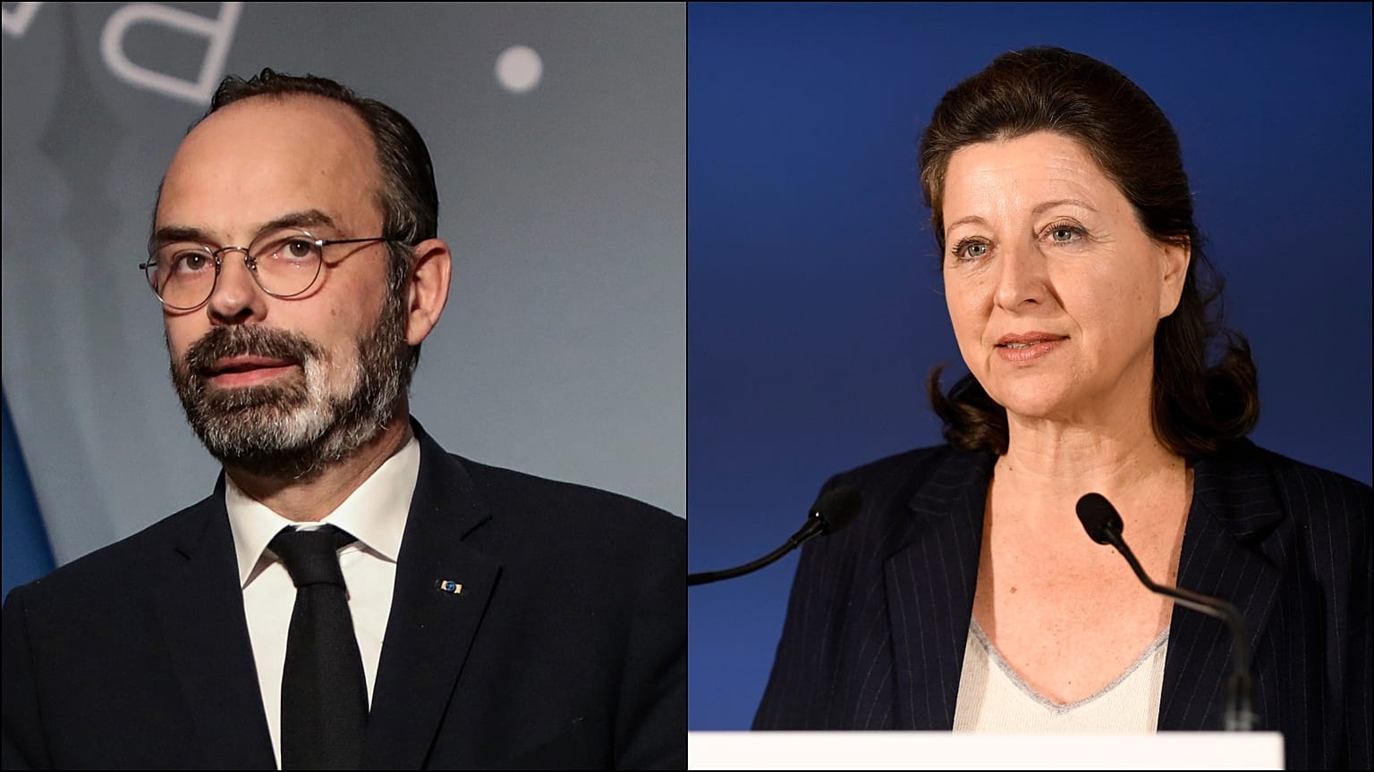 Başbakan Edouard Philippe ve eski Sağlık Bakanı Agnes Buzyn 
