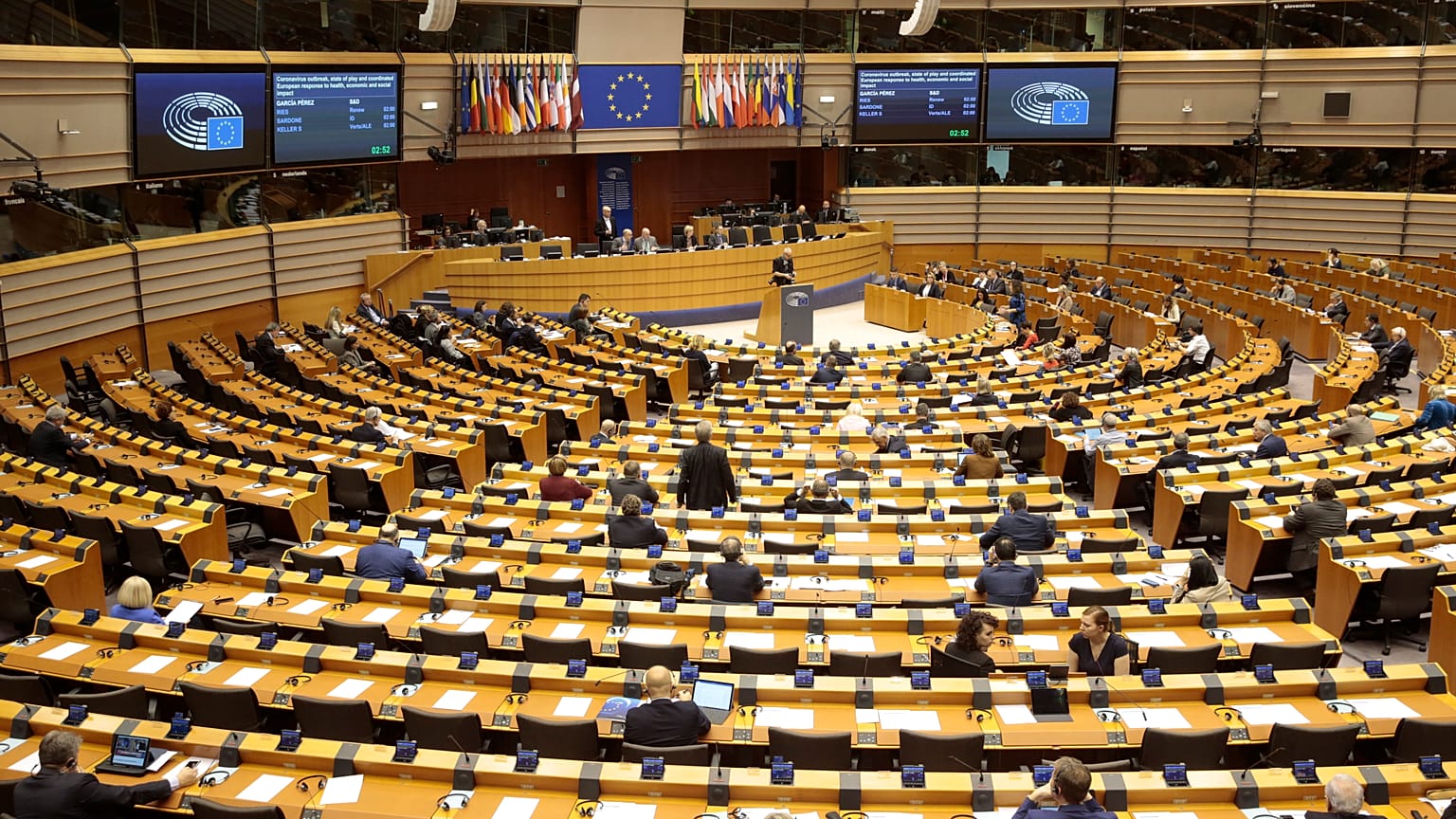 Koronavírus - EU, Koronavírus - EU, BELGIUM EU PARLIAMENT PLENARY SESSION