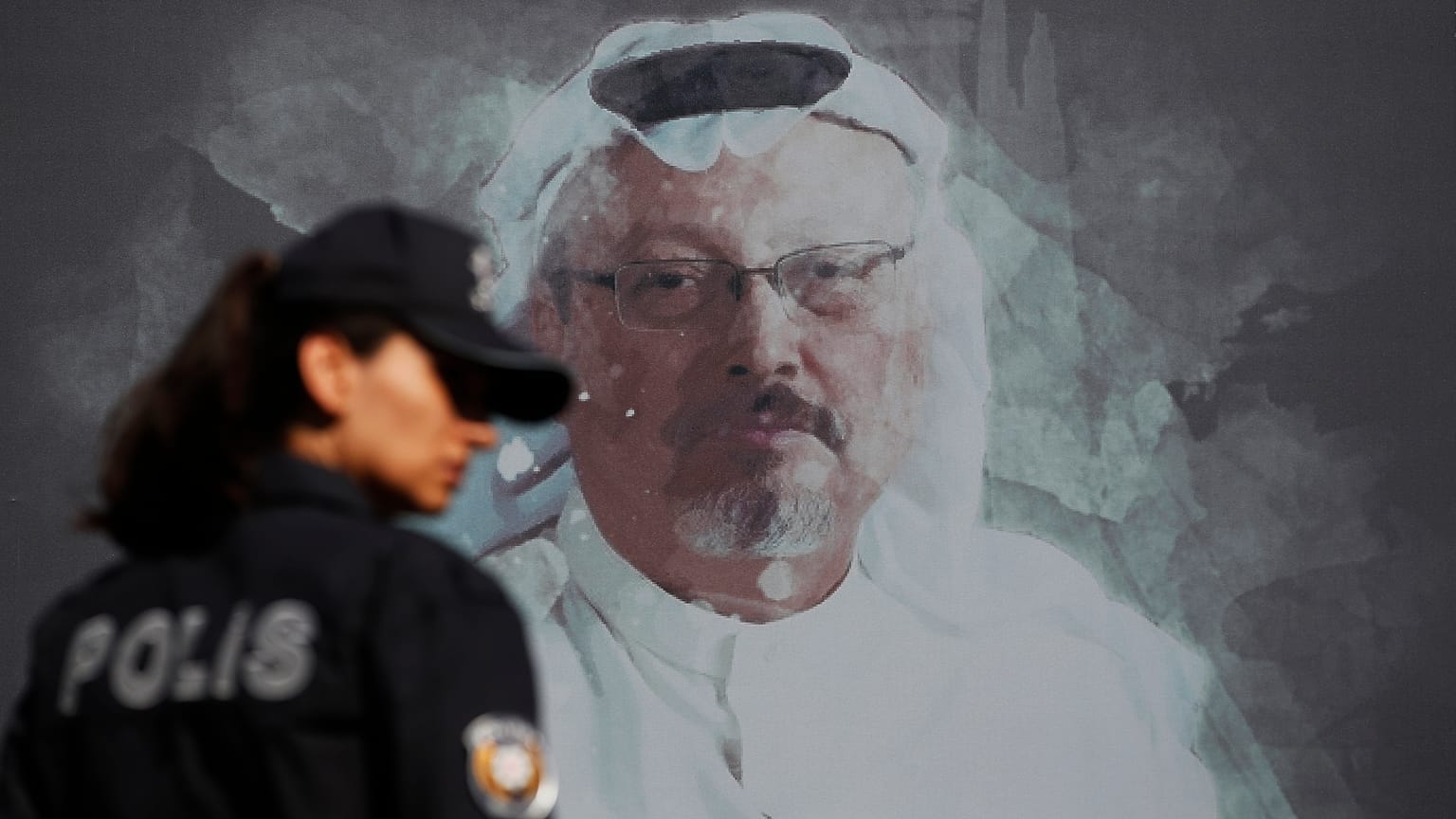 Khashoggi-Porträt nahe des saudischen Konsulats in Istanbul