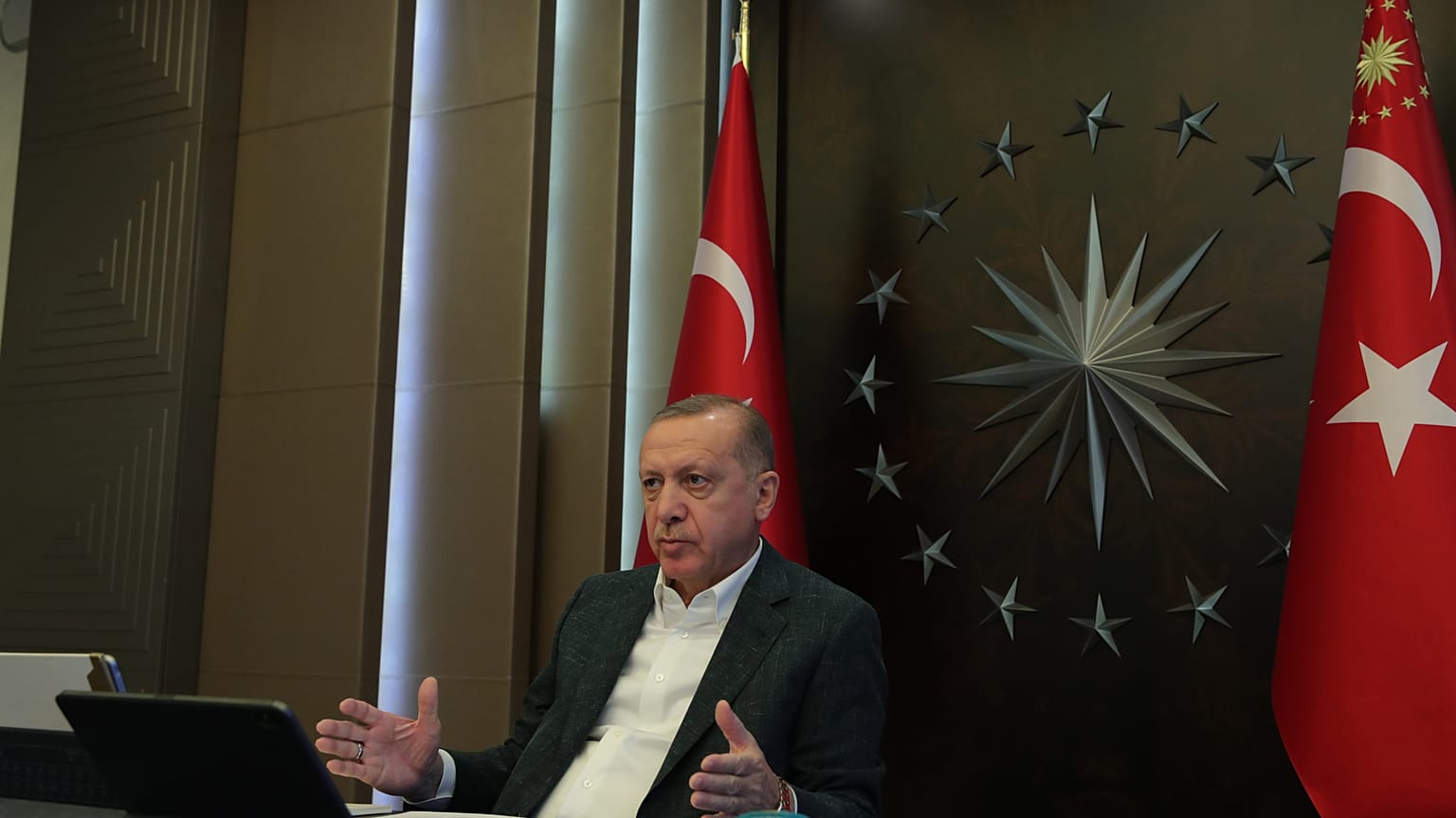 Türkiye Cumhurbaşkanı ve AK Parti Genel Başkanı Recep Tayyip Erdoğan