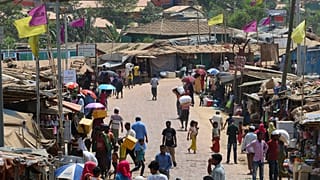 Bangladeş'teki mülteci kampı
