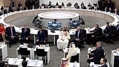 28 Haziran 2019 tarihinde Japonya'nın Osaka kentinde yapılan G20 Liderler Zirvesi'nden bir kare.