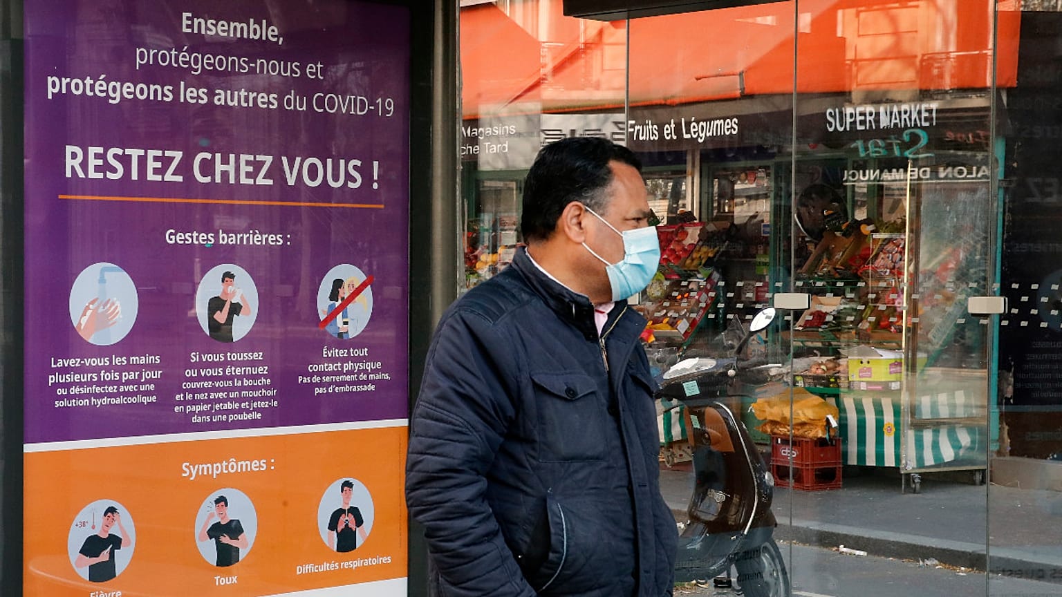 Franceses vão ter de continuar em distanciamento social para lá de 31 de março