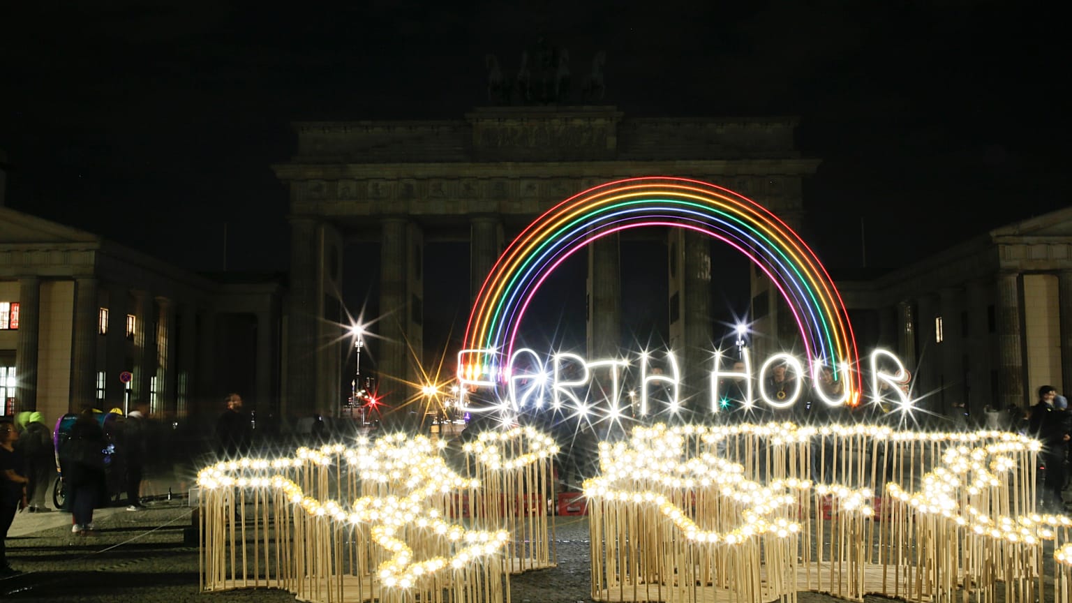 Almanya'nın başkenti Berlin'de 2019 yılında düzenlenen Dünya Saati etkinliği