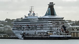 Cruise ship MV Artania is berthed at the port of Fremantle 