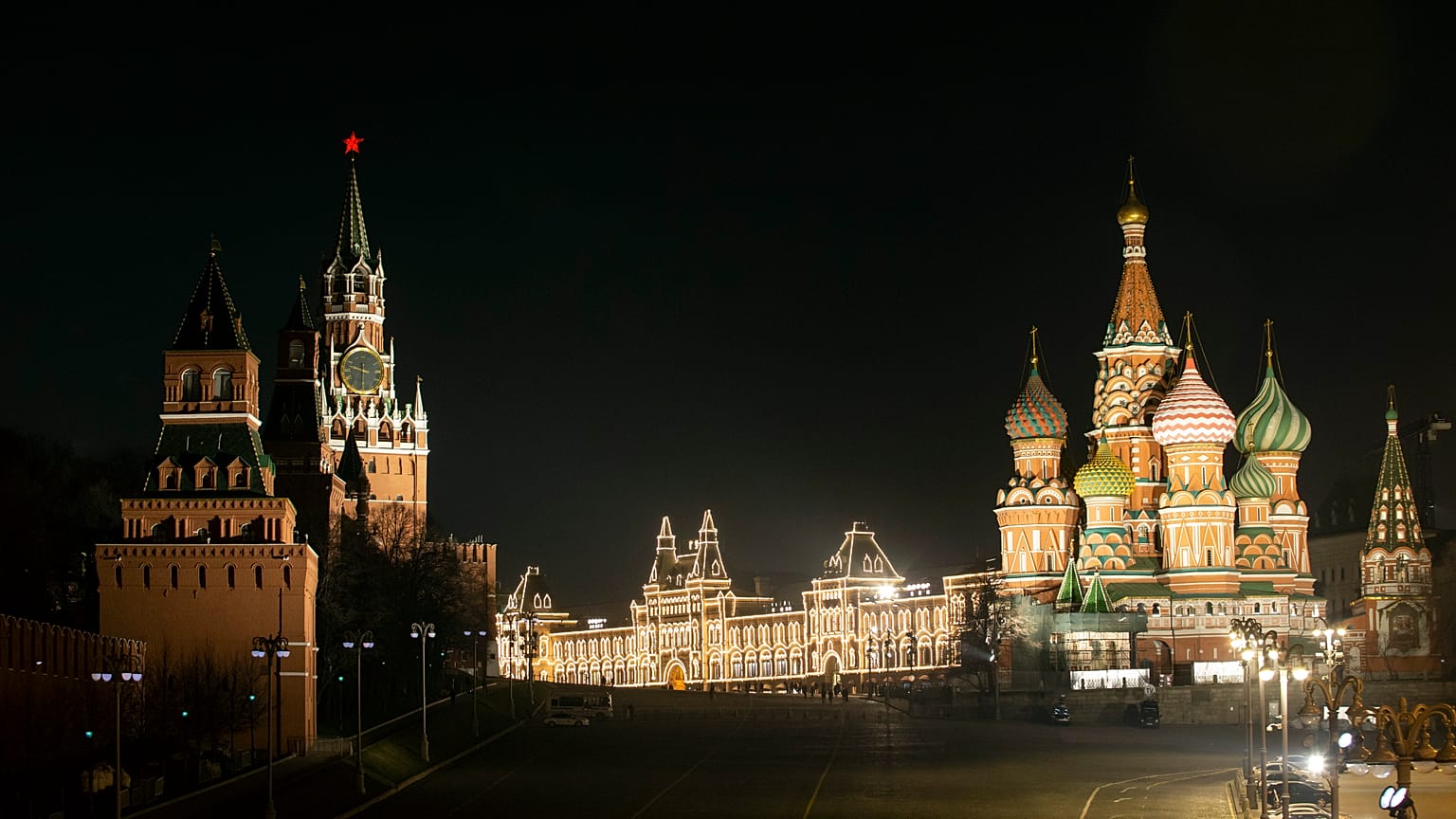Moskau bei Nacht