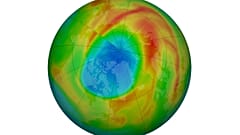Ozone hole in the Arctic on March 25