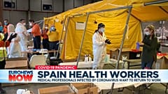 COVID-19 survivors bring hope and purpose to Spanish hospital workers
