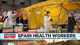COVID-19 survivors bring hope and purpose to Spanish hospital workers