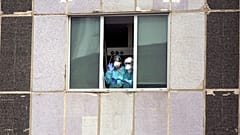 Krankenhauspersonal in Madrid, 18. März
