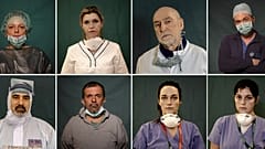 FOTO - I volti di medici e infermieri in corsia contro il coronavirus