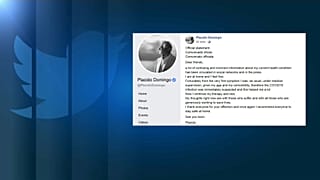 Plácido Domingo "vence" al coronavirus y ya está en casa