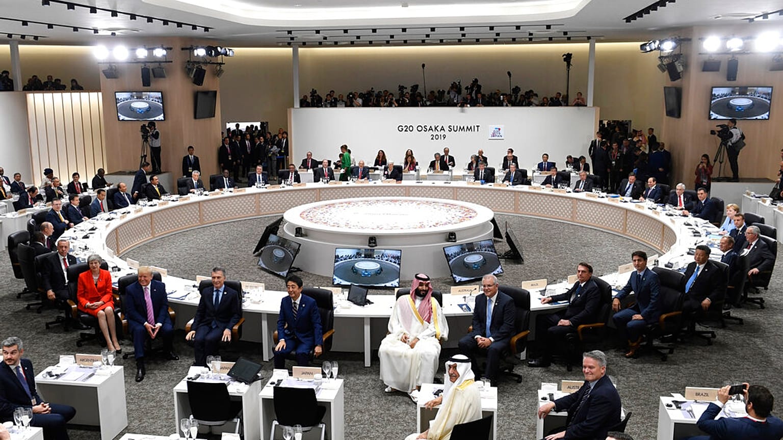 Japonya Osaka'da yapılan son G20 Zirvesi'nden bir kare
