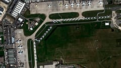 Virus Outbreak France - Planes parked at Paris Airport Charles de Gaulle